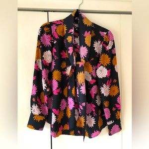 Ann Taylor tie neck blouse
